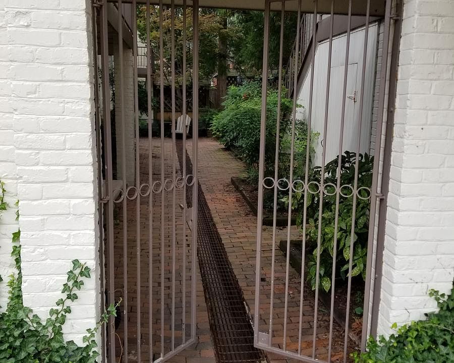 Entrance to common area courtyard