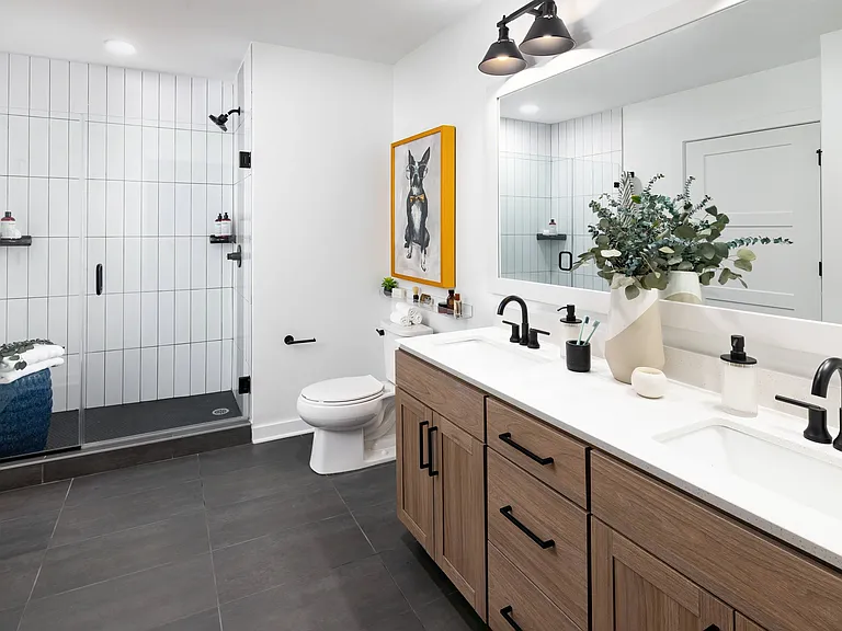 Spa-Inspired Bathrooms with Double Vanity