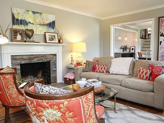 Dining and Kitchen Open into Living Area