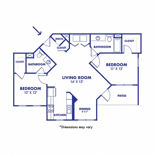 Floor plan B2-1