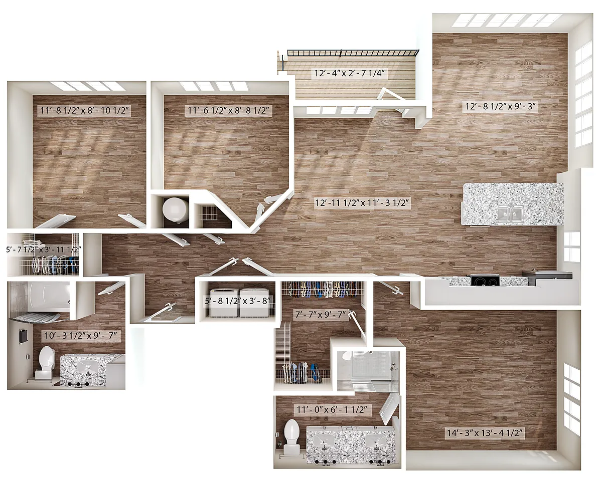 Floor plan 2/2 Oasis