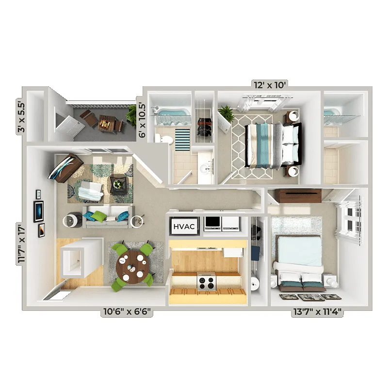 Floor plan B - The Huntsman