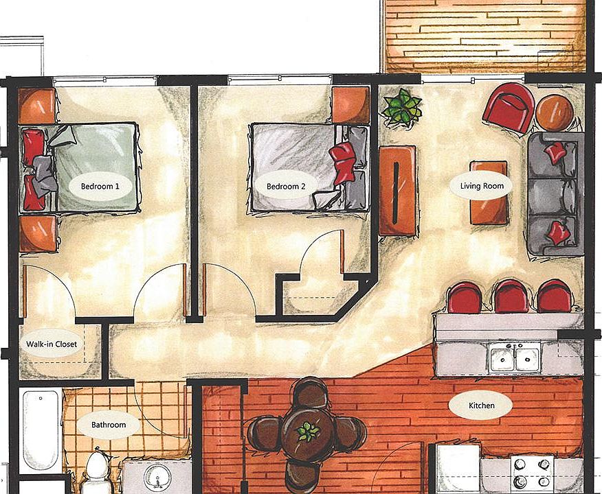2B1B Floorplan