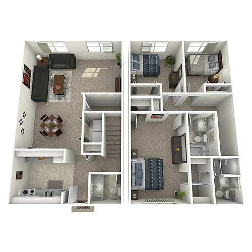 Floor plan 3 Bed 2.5 Bath