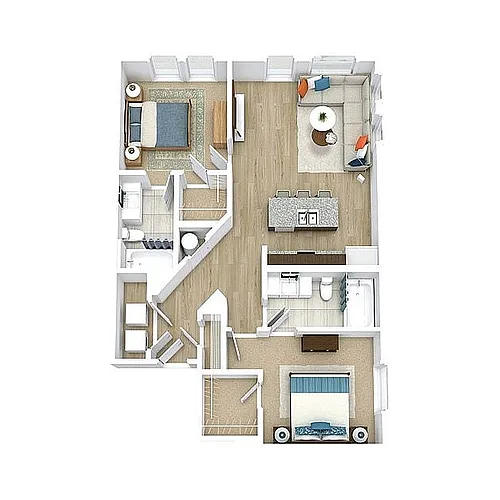 Floor plan 2x2A
