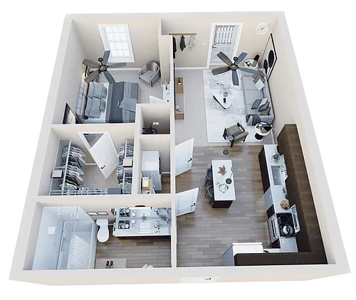 Floor plan The Logansport | 1B