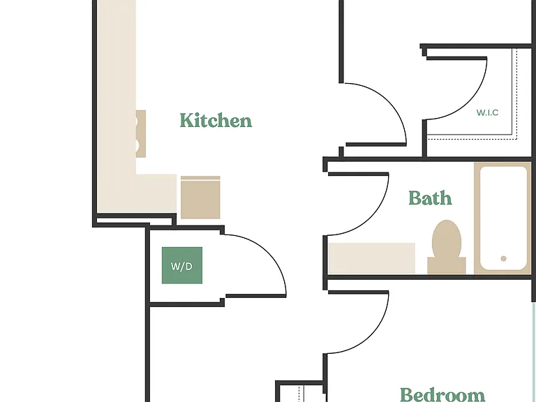 2 Bed, 1 Bath - Apt A 2 Bed, 1 Bath - Apt A