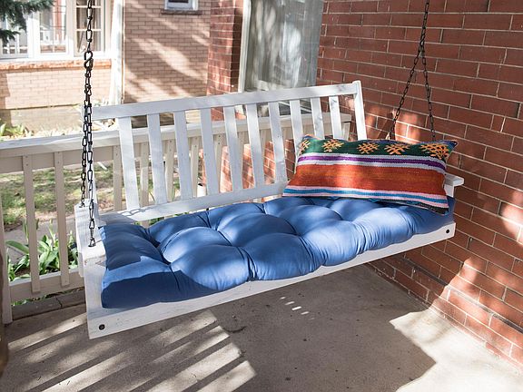 Porch swing.