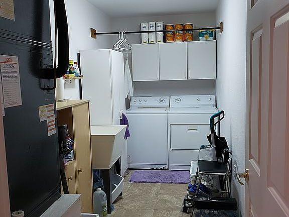 Inside laundry room