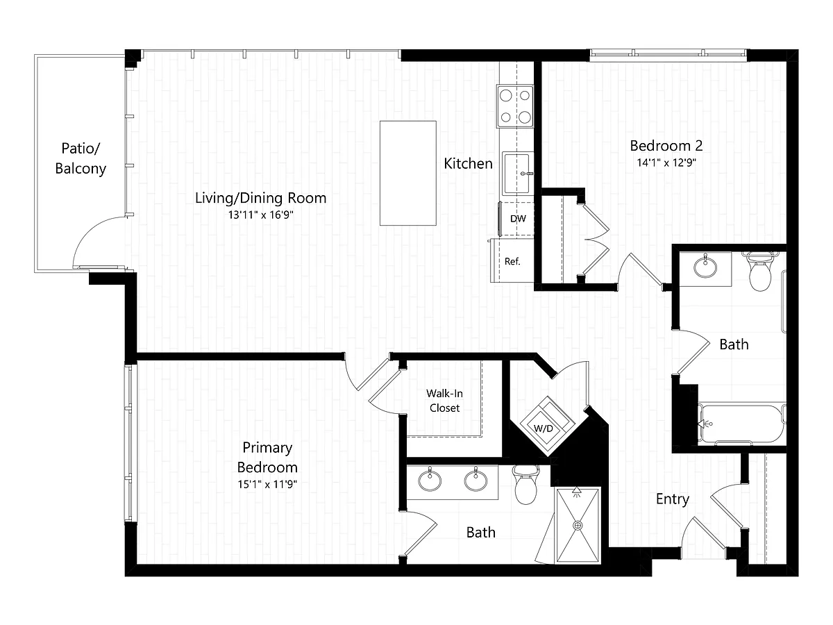 Floor plan B61