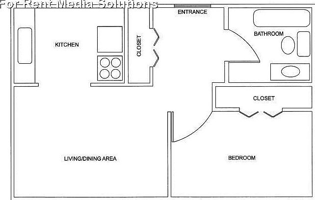 1 Bedroom Floorplan