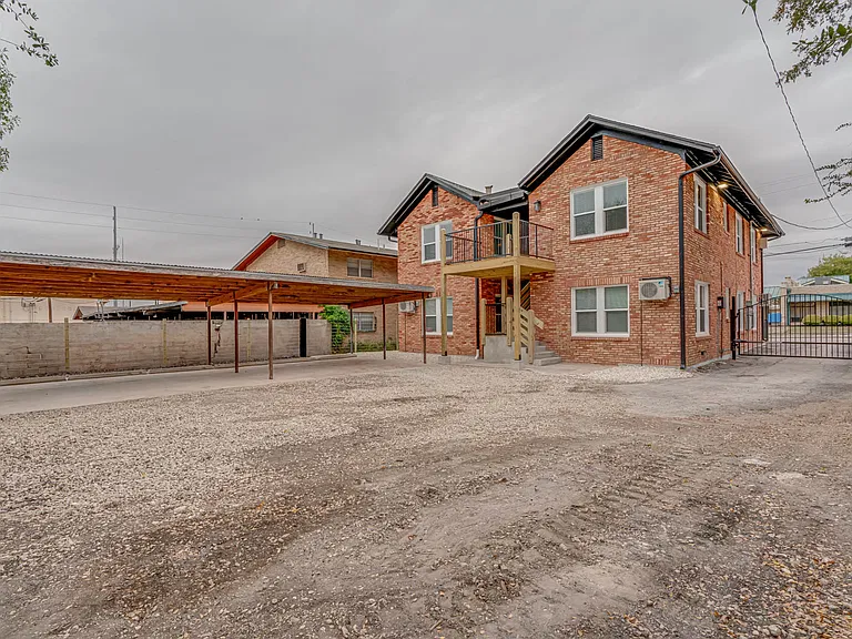 Rear building and covered parking