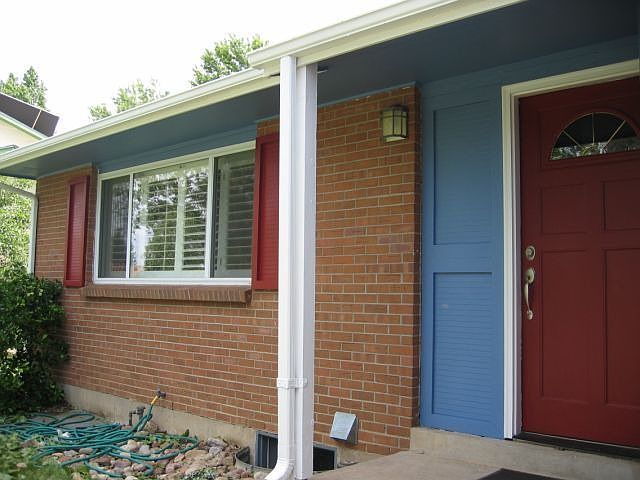 Front Door and Living Room Window