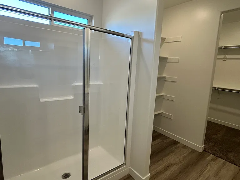 Primary bathroom and walk in closet