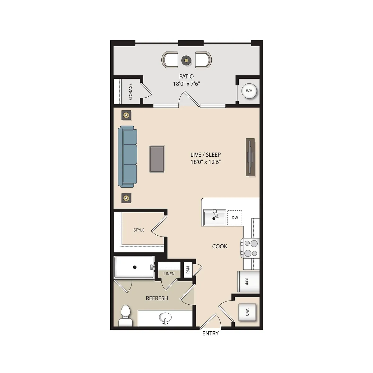 Floor plan E1.A