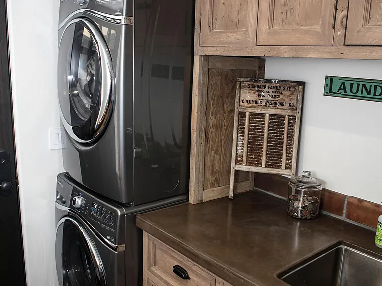 Laundry with Utility sink, Built in Coat storage, Utility Closet