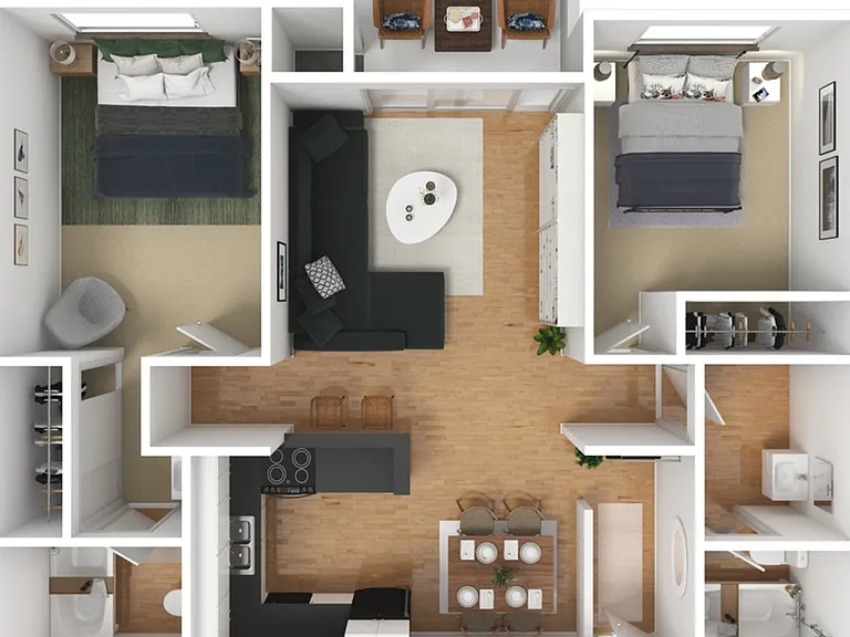 Elan Villa Parq Allure 3D Floor Plan Elan Villa Parq Allure 3D Floor Plan