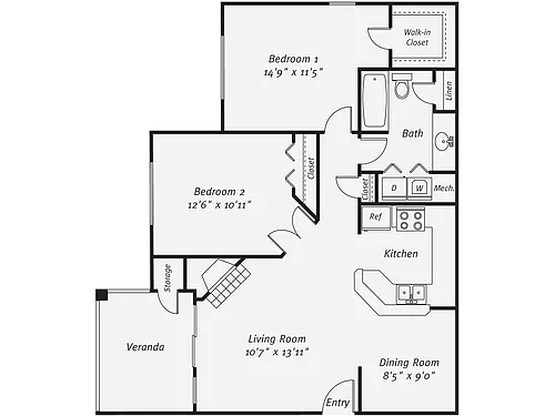 Floor plan B1
