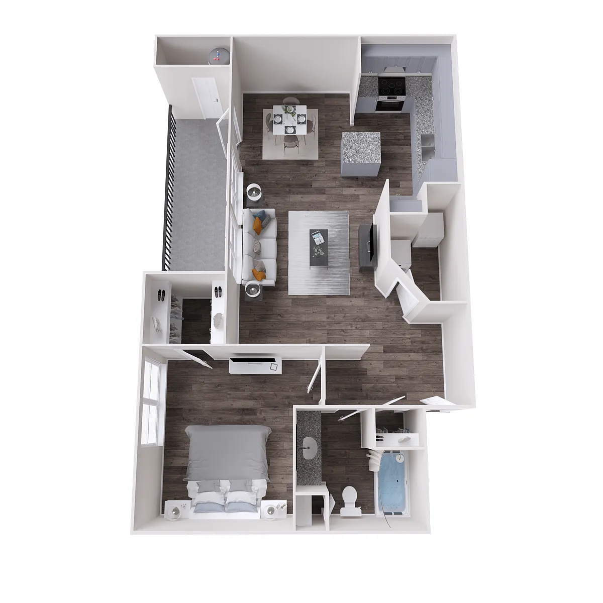 Floor plan A4 Lake Renovated