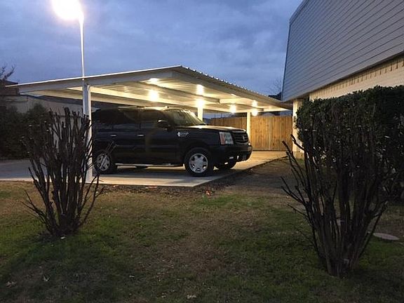 Covered Parking at Dusk