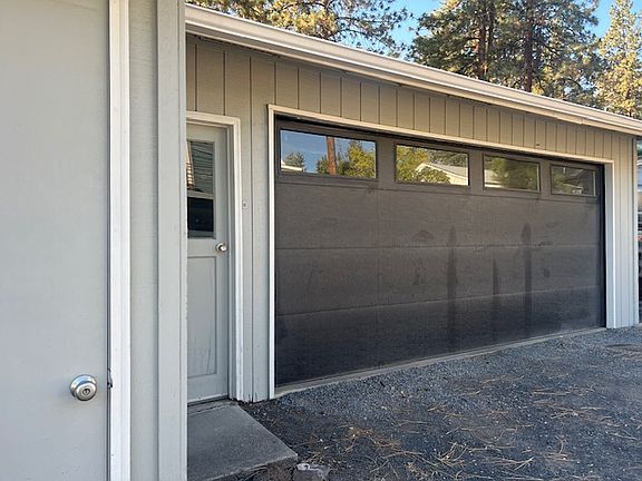 2 car garage with new door