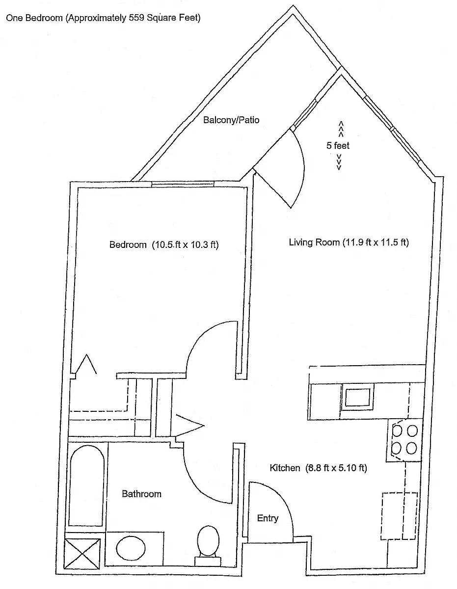 Floor plan 1x1 | Age 55+