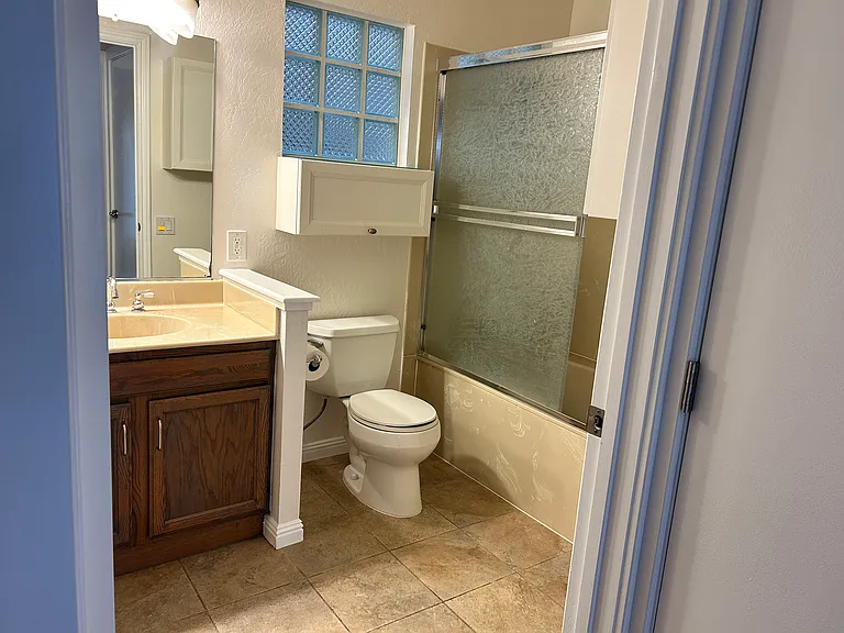 Bathroom with full bathtub