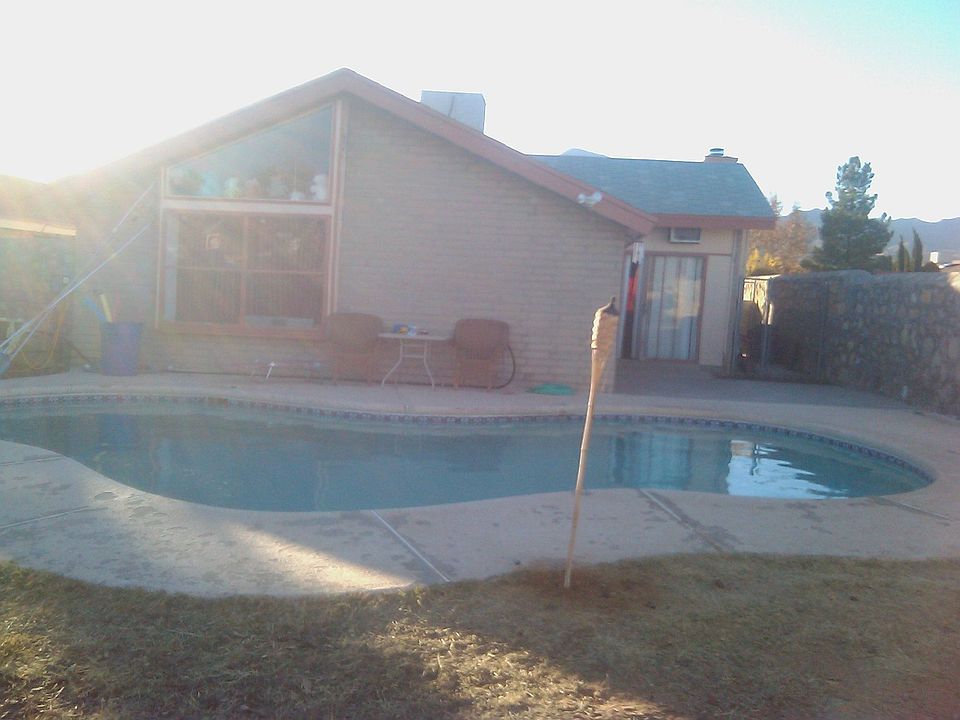 back of home and pool