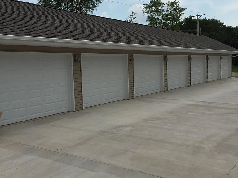 Single Garage per unit, only a few feet from apartment entry