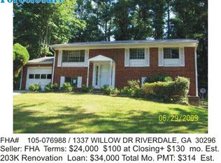 1337 Willow Dr, Riverdale, GA 30296