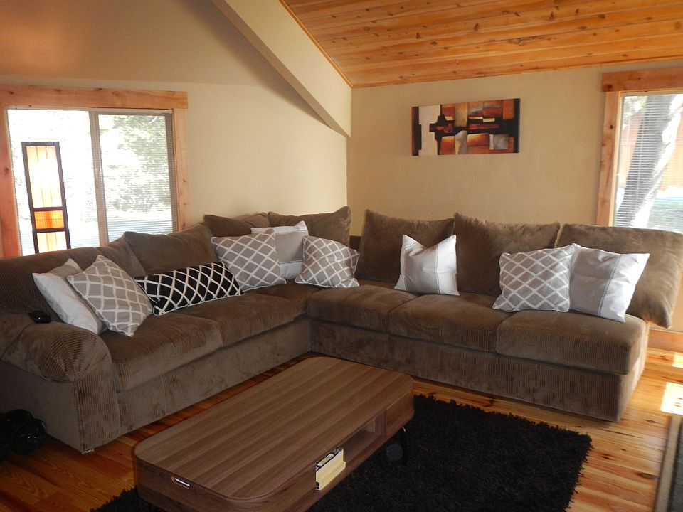 Step down living room w/wood burning stove