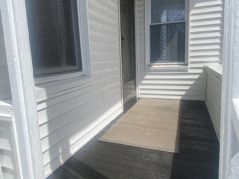 small private porch in back