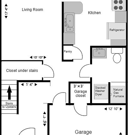 Downstairs layout