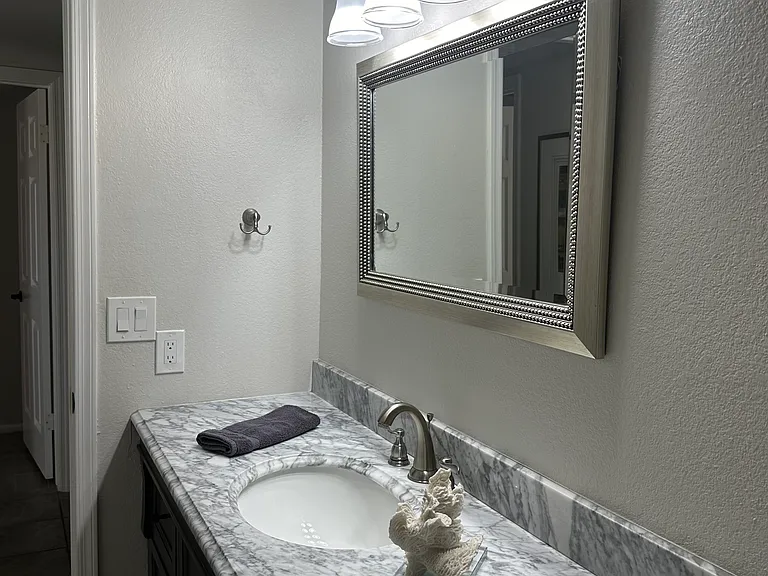 All towels and lines provided! Large vanity area
