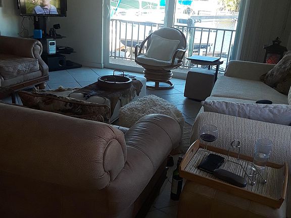 View to the boat dock