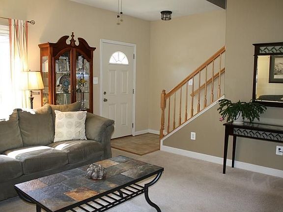 Slate tile in entry foyer