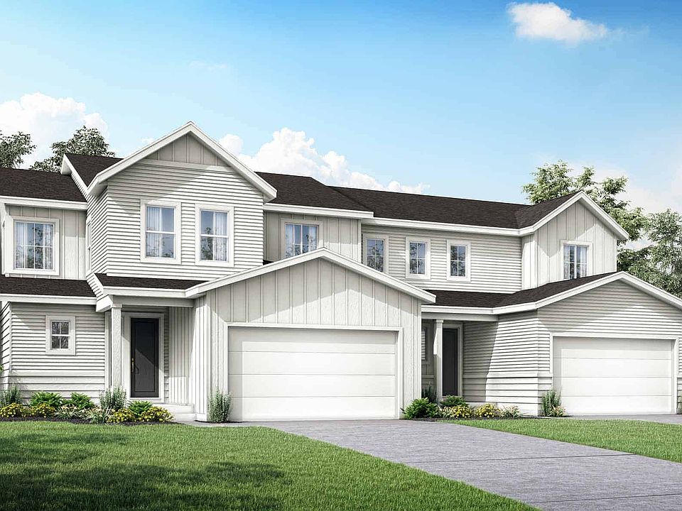 Modern Farmhouse Exterior Style A - Left Side of Duplex