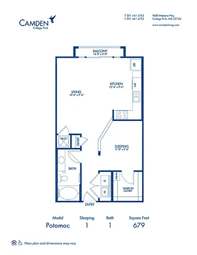 Floor plan Potomac