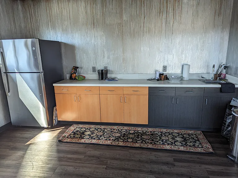 Rooftop common area kitchen