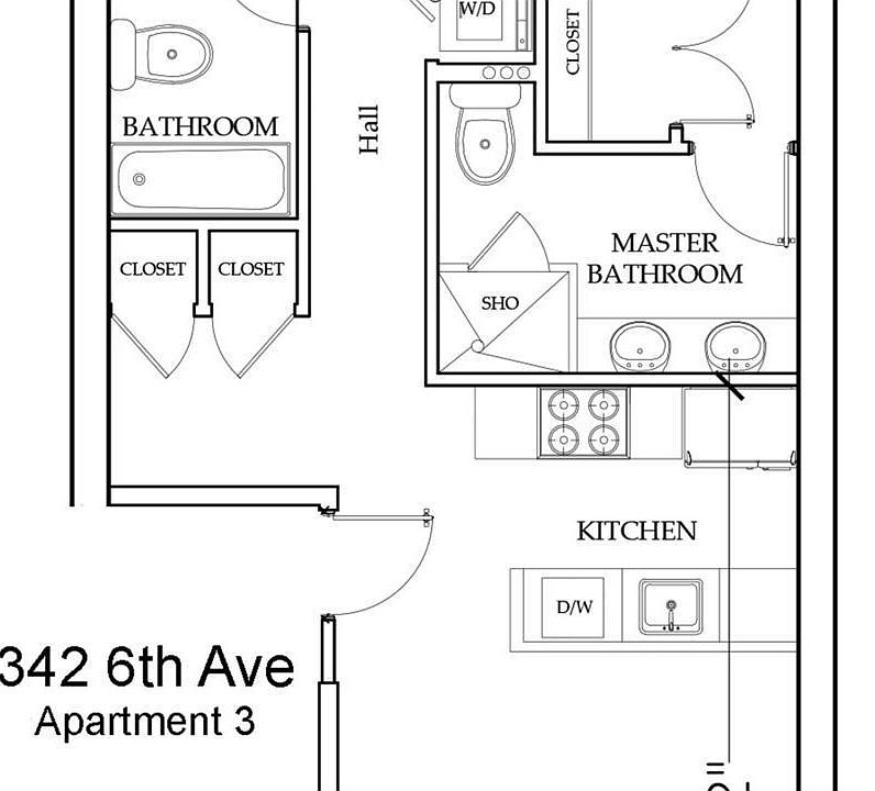 1st image of 342 6th Ave APT 3
