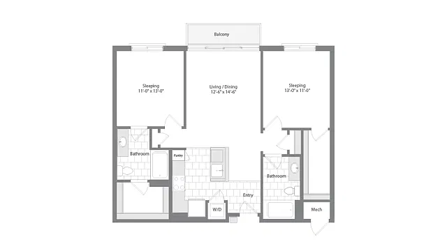 Floor plan Cambridge