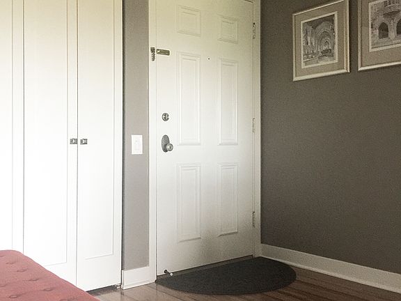 Foyer with coat closet