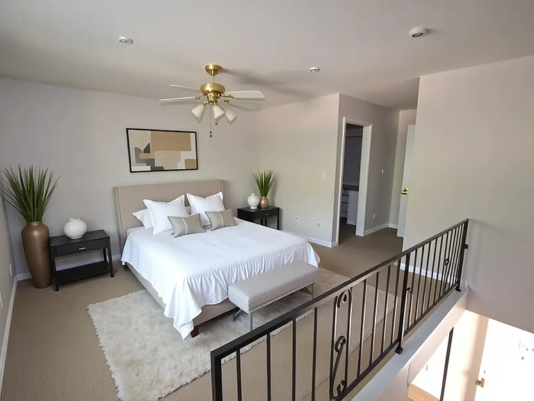 AI staged bedroom