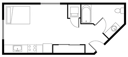Floor plan Studio E
