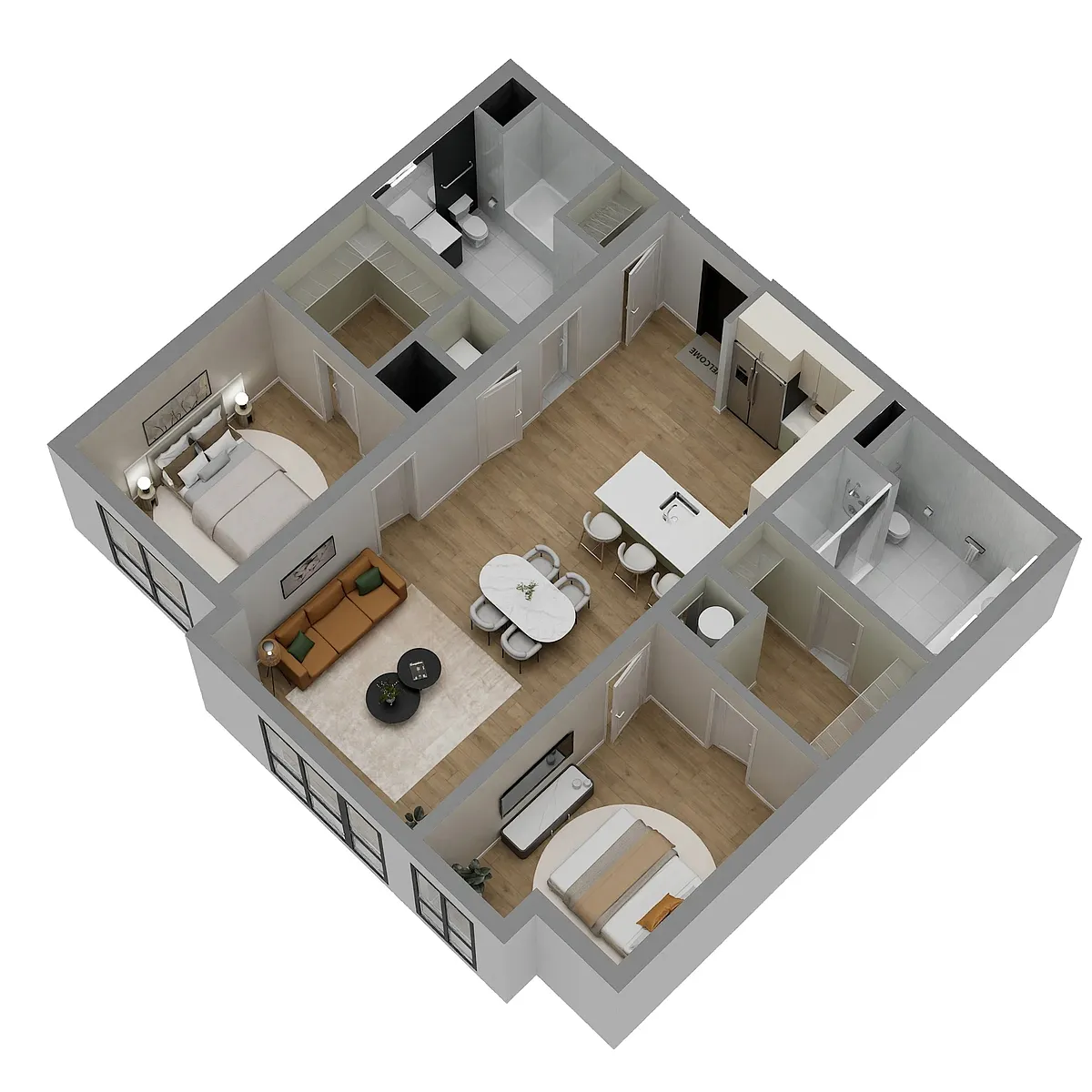 Floor plan B8