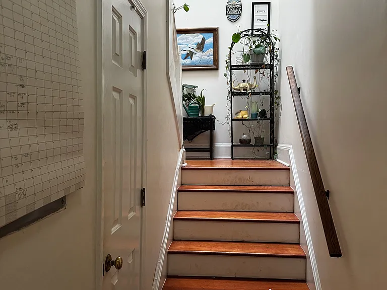 Stairs - storage area.