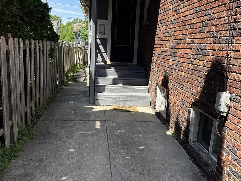 back entrance/stairs