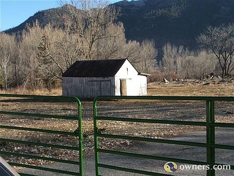 one of two storage buildings