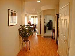 Interior Entry, note oak laminate flooring