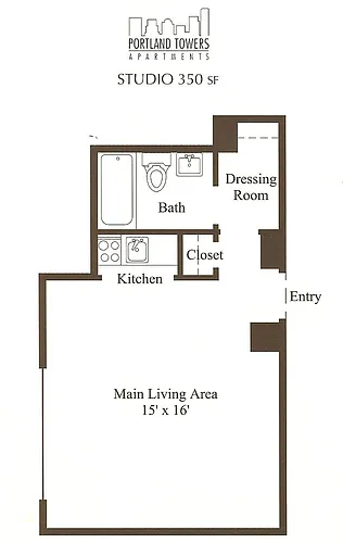 Floor plan Studio